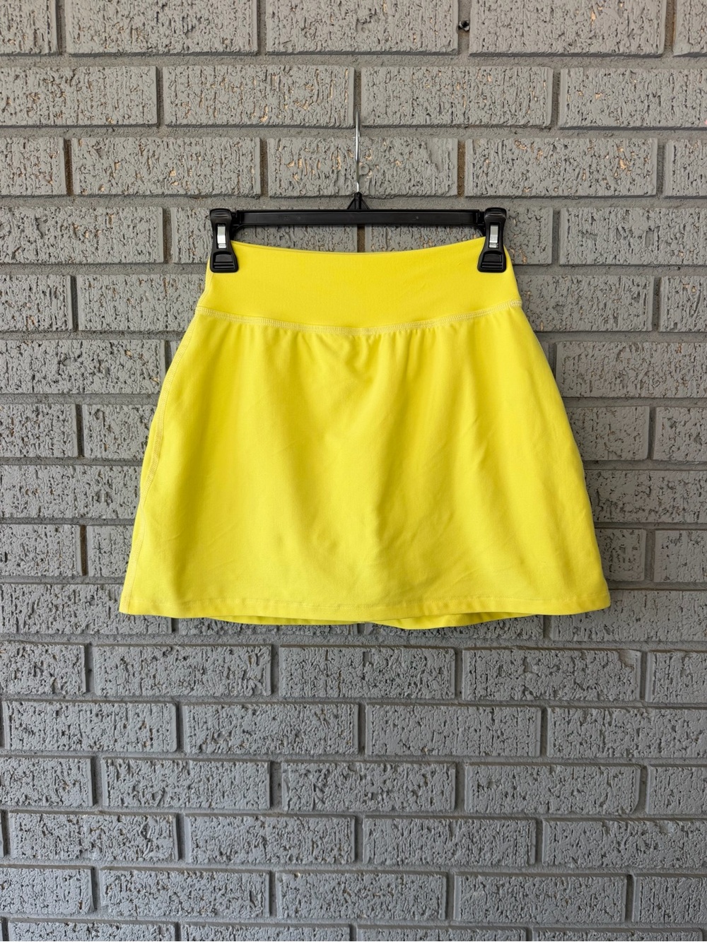 Beyond Yoga Spacedye Move It High Waist Skirt Bright Vibrant Yellow Size Small
